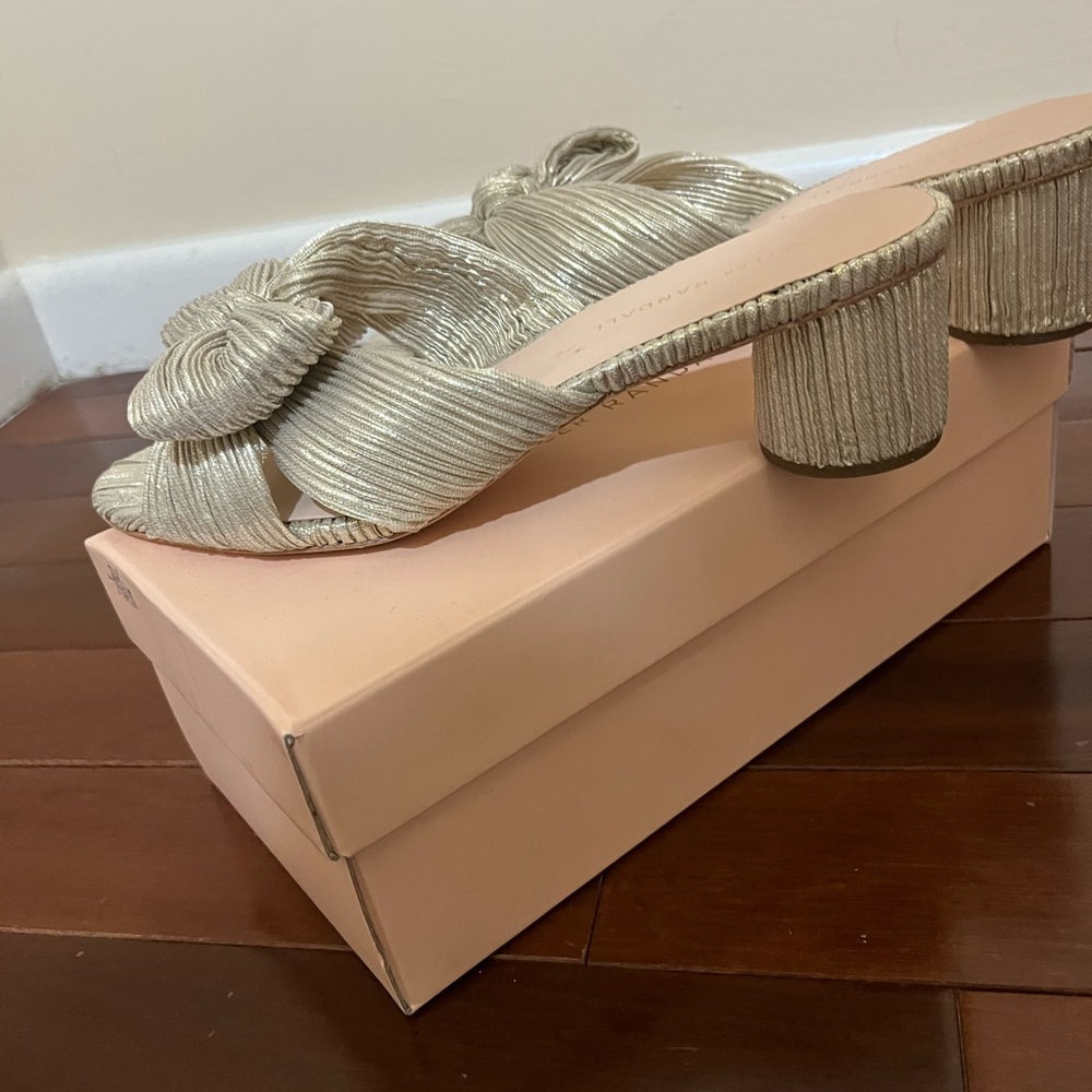 Loeffler Randall Emilia Platinum Elegant Sandals
